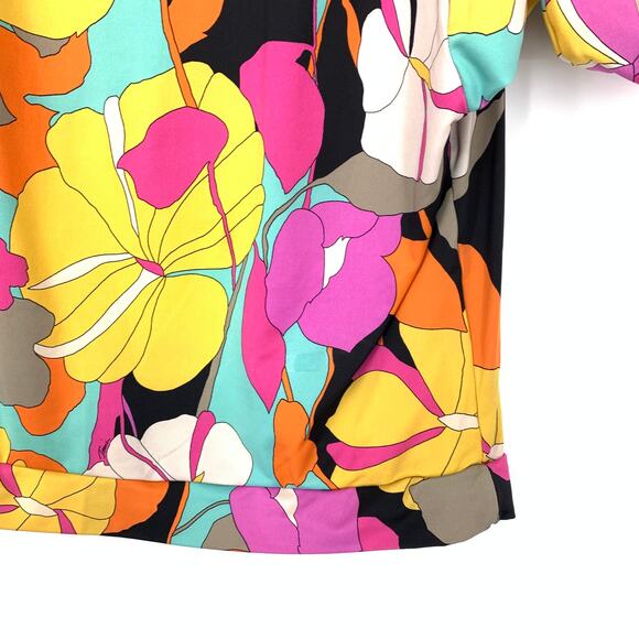 Trina Turk Oversized Tunic Cover Up Top Womens Size S Multicolored Floral Print - Picture 4 of 6